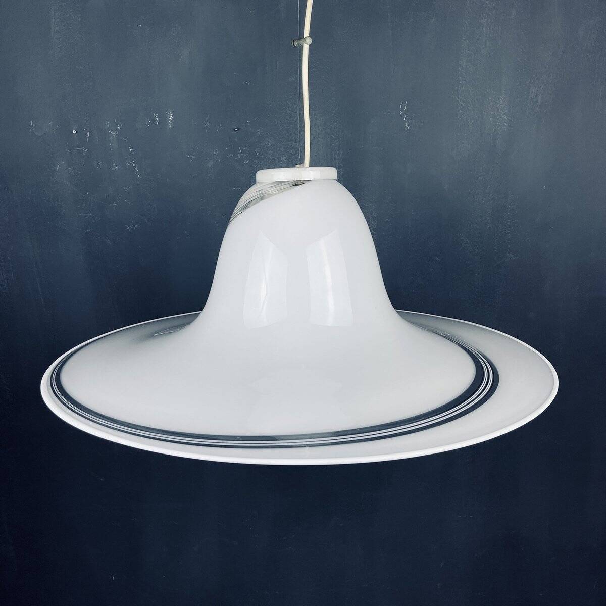 Suspension en verre de Murano tourbillon, Italie, Années 1970