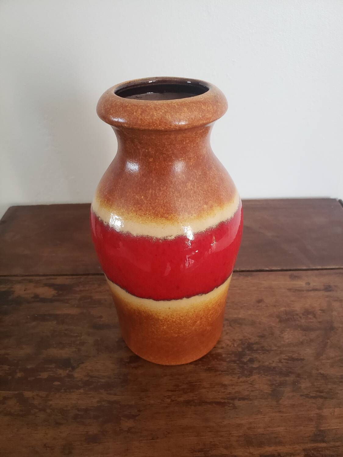 Glazed ceramic vase