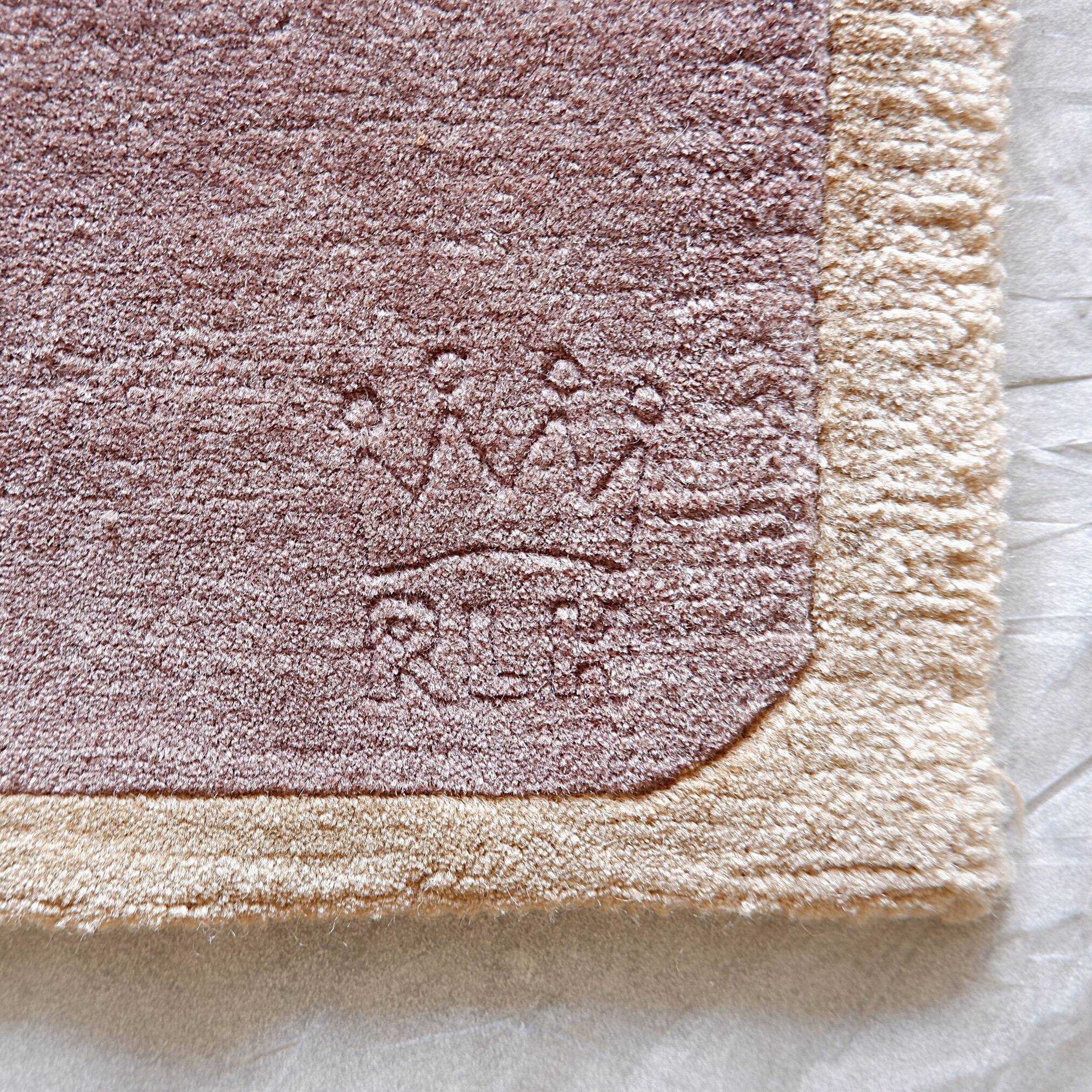 Wool velvet carpet "Robert Le Héros" Paris - 1990s 186x278