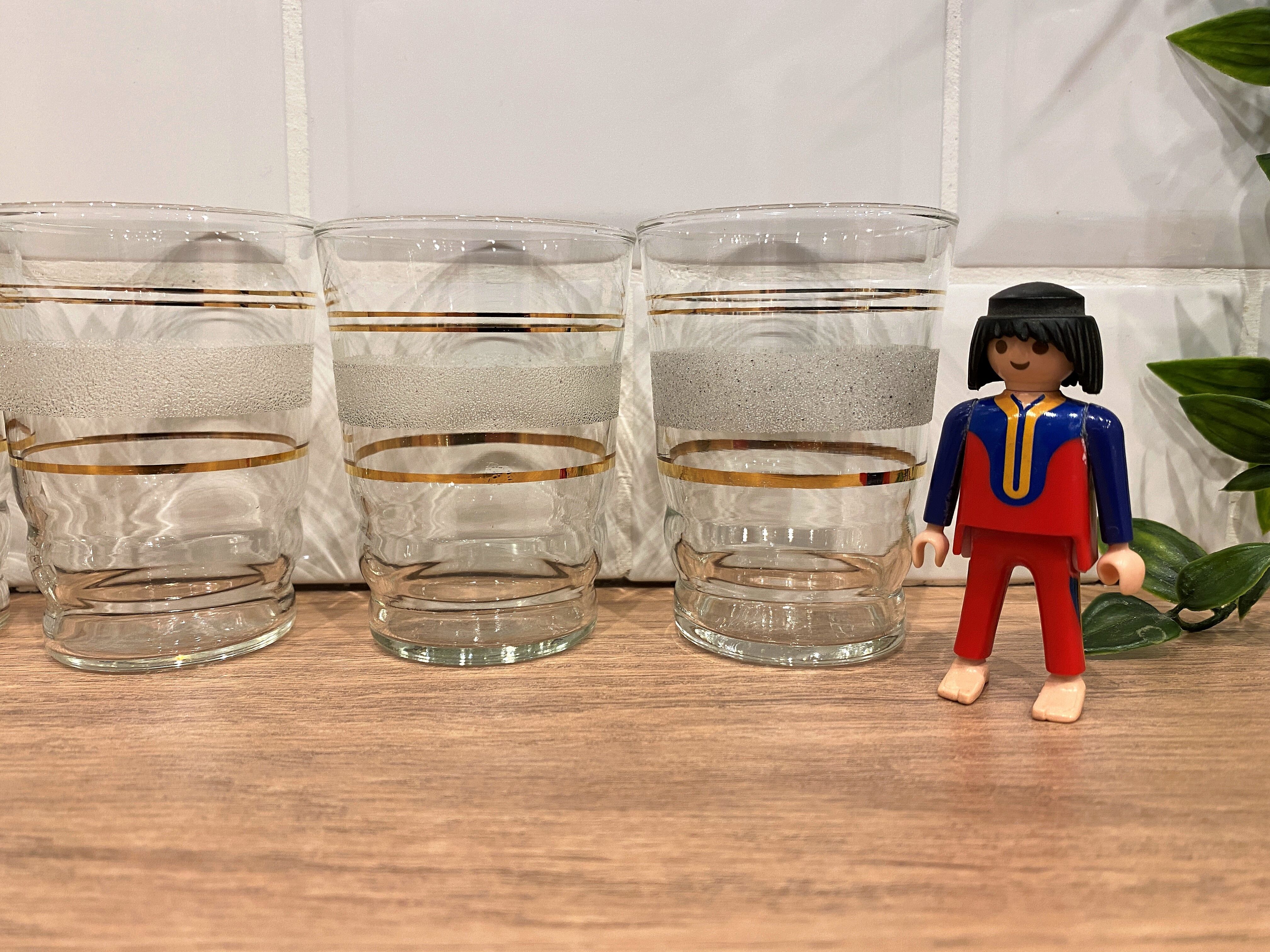 Set of 5 granite cup water glasses