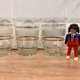 Set of 5 granite cup water glasses