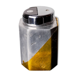 Brutalist lighter by Leopold, Bronze and aluminum, 1970, Spain