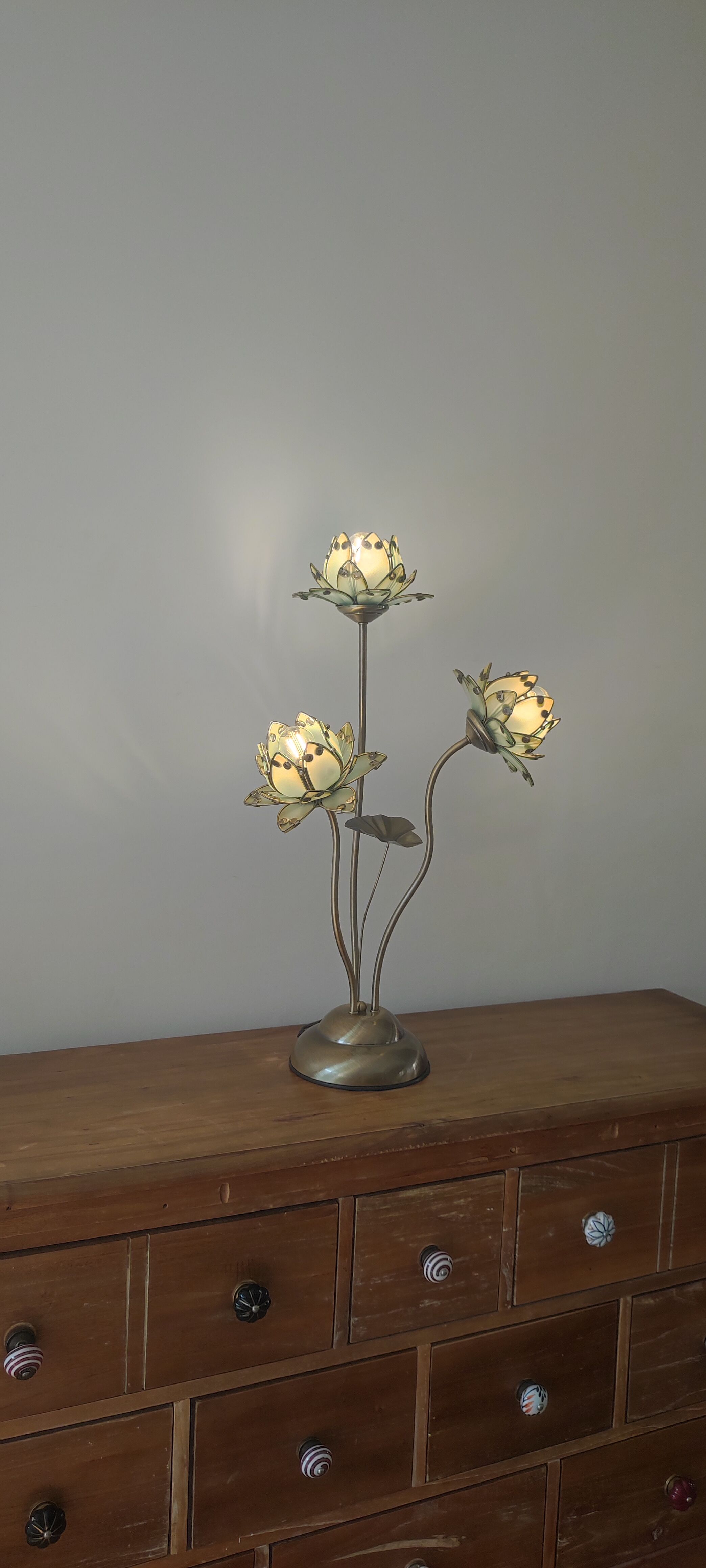 Lampe fleurs de lotus