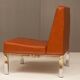 Pair of armchairs in leatherette and chrome from the 70s