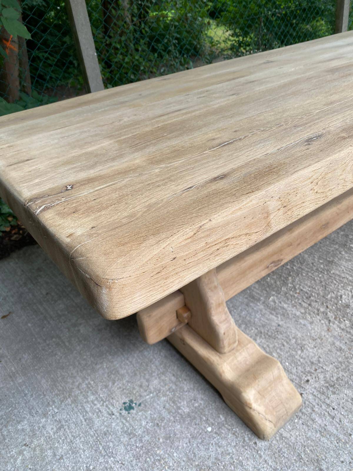 19th century solid oak monastery farmhouse dining table 200cm