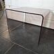 Smoked plexiglass side table from the 70s