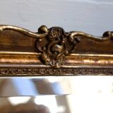 Miroir ancien doré biseauté