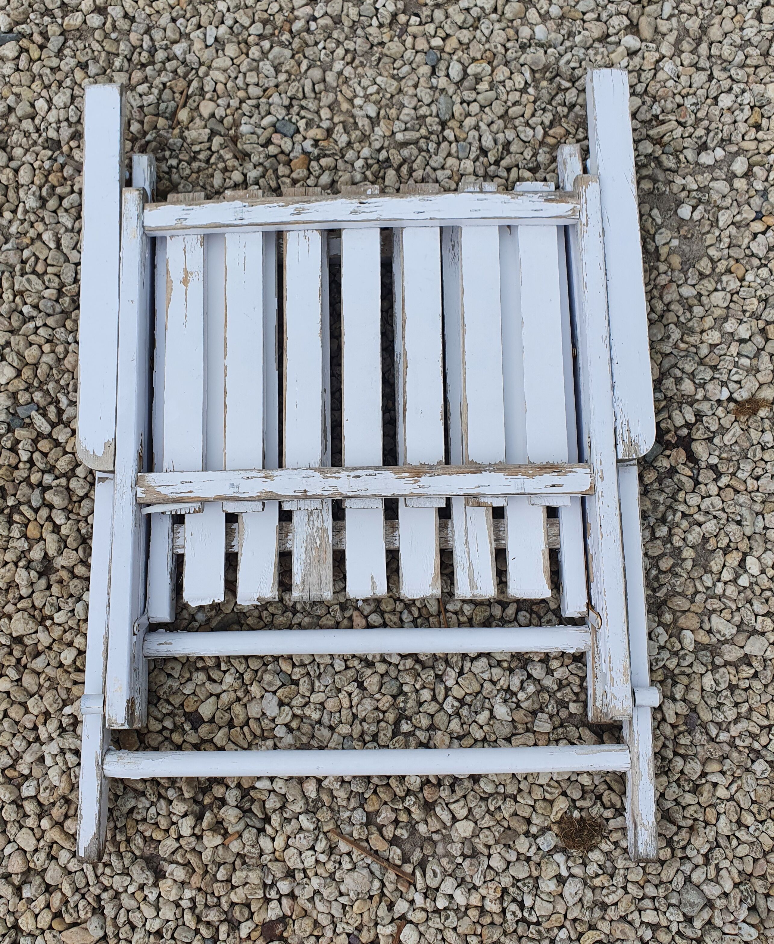 Fauteuil pliant de jardin à lattes de bois