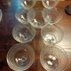 9 coupes a champagne baccarat années 20