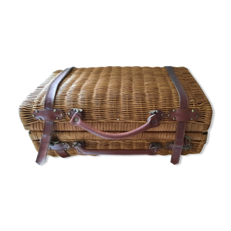 Rattan suitcase