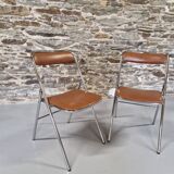 Set of Souvignet folding chairs