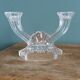 Art Deco chandelier/candlestick, Buder crystal, 1930