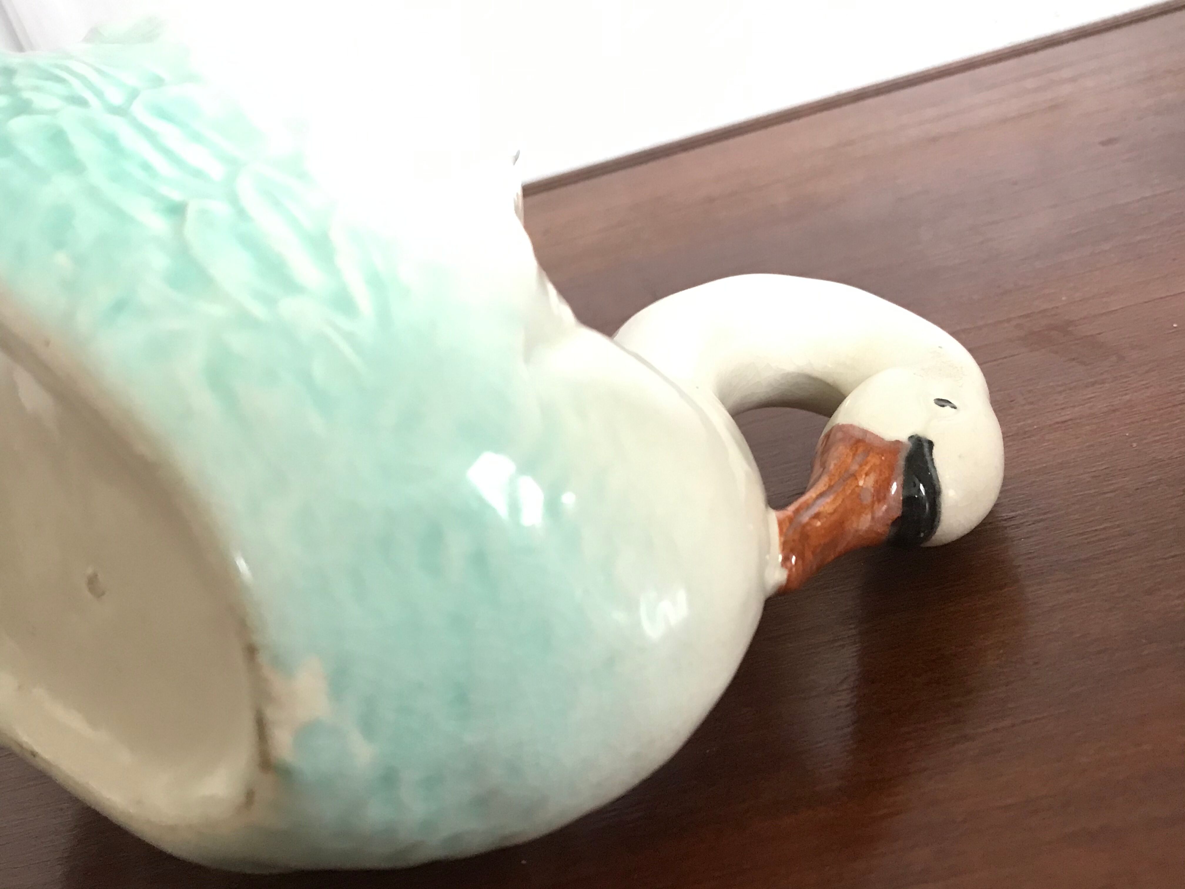 Ancient swan dabbling