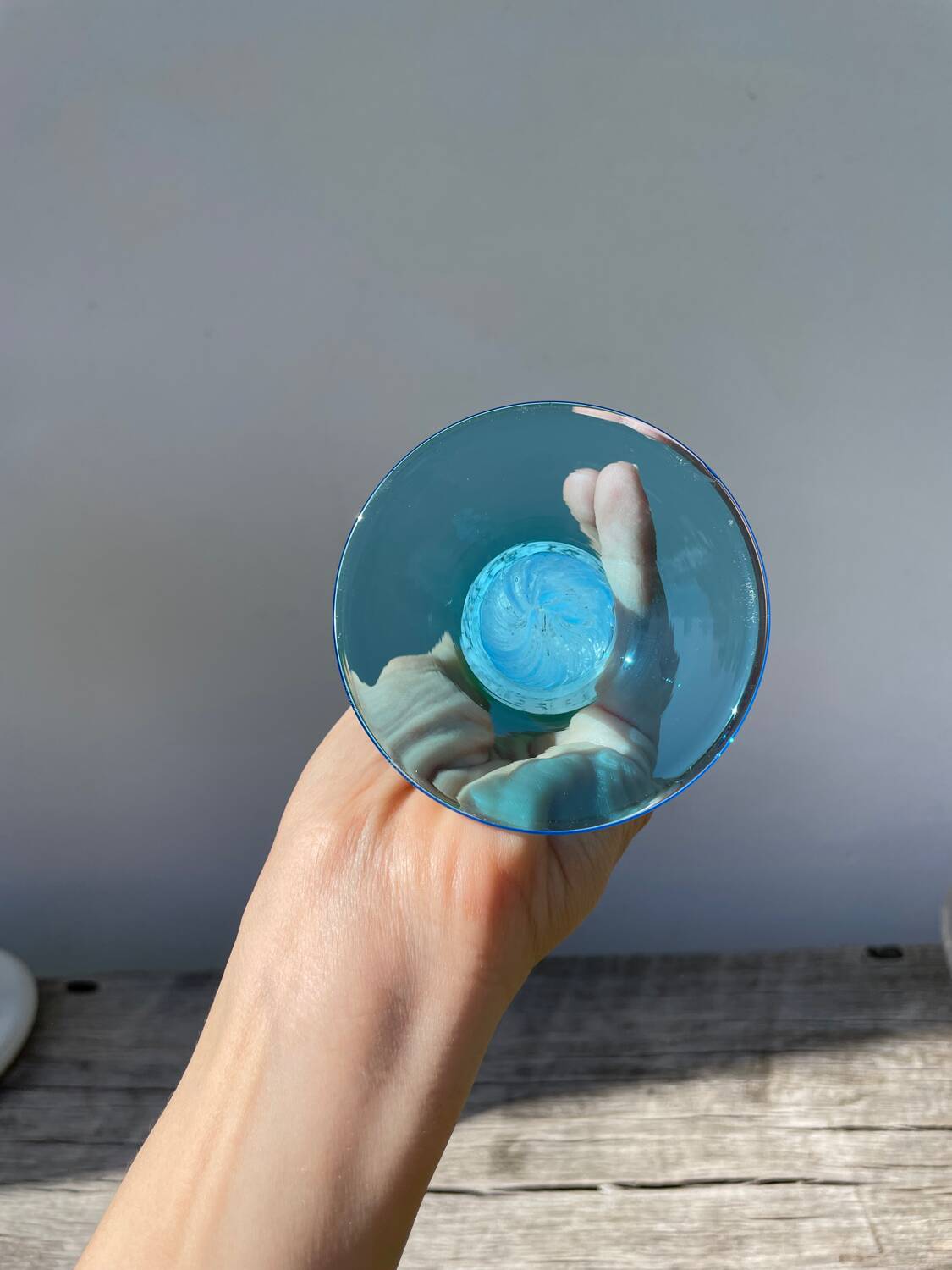 Multicolored Clichy glass vase