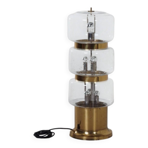 Lampadaire en verre soufflé