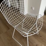 4 chaises blanches Knoll Bertoia