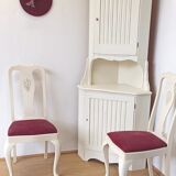 White corner cabinet Sweden 70s
