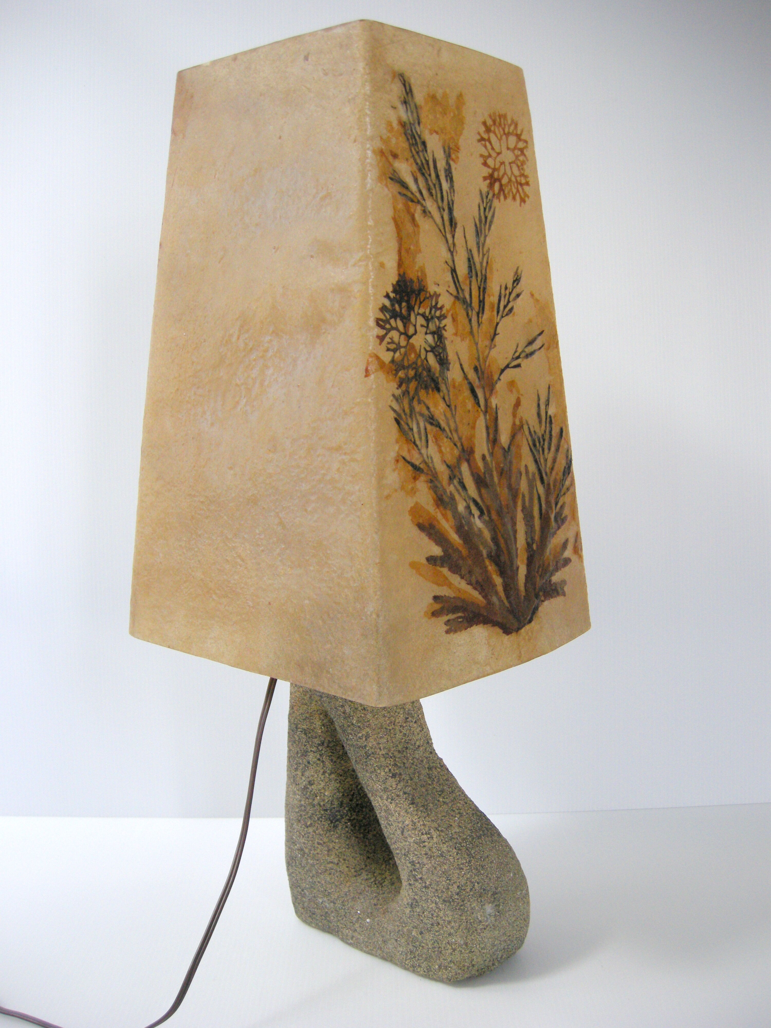 Stone & resin lamp 1970