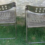 Pair of vintage metal chairs