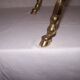 Italian coffee table oval ram feet - 60s