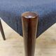 3x Vintage Danish Dyrlund chairs rosewood reupholstered / Scandinavian