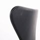 Seven office chair - Model 3117 - Black leather - Swivel function - Arne Jacobsen - Fritz Hansen