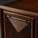 Architectural modernist sideboard, France, mid-20th century