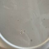 7 flat plates made of ironstone.