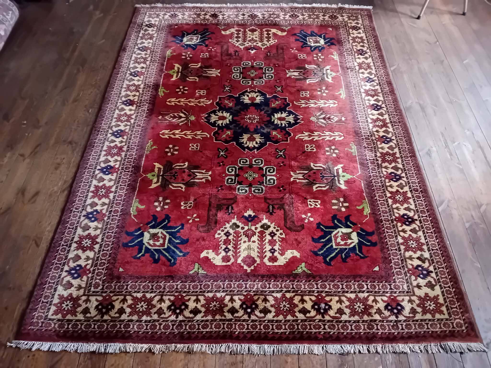 Handmade Pakistani Kazak rug 280x200cm