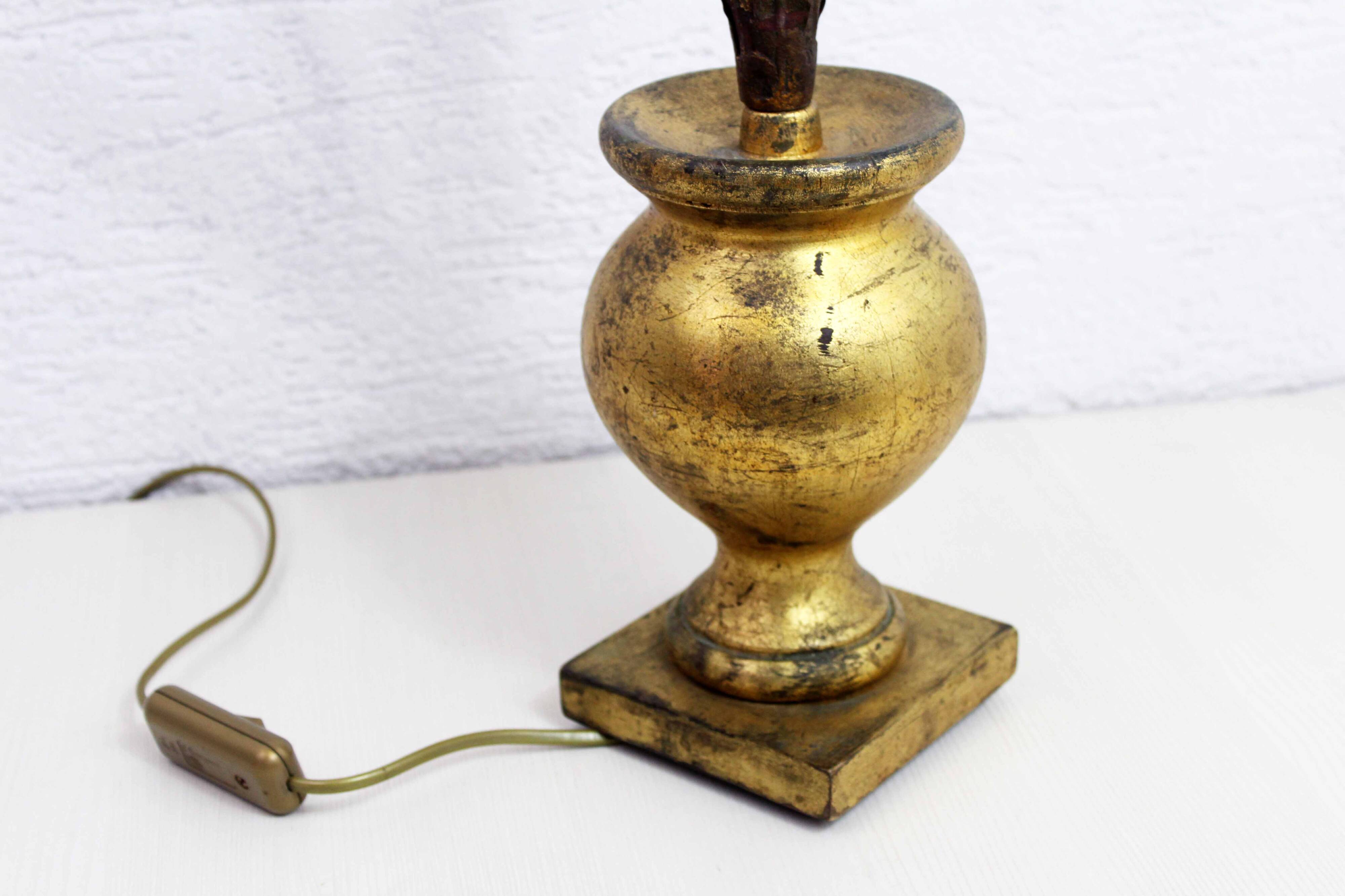 Golden wheat sheaf lamp base