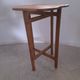 Folding wooden side table