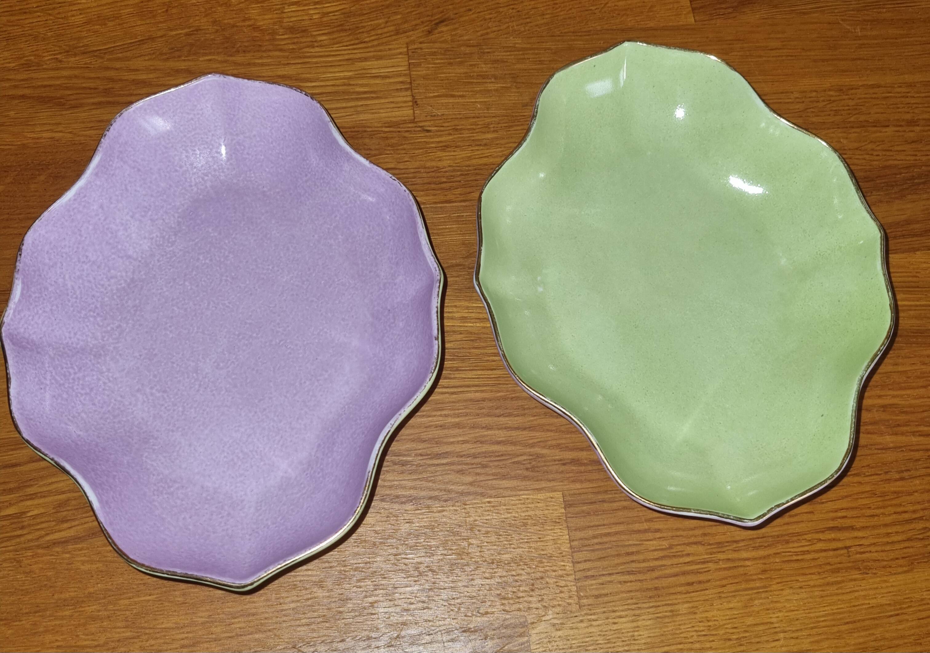 Ensemble de 2 raviers en porcelaine