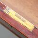Rare double-sided desk in hardwood by Holland and Sons, Victorian era.