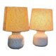Pair of vintage ceramic lamps made in Italy