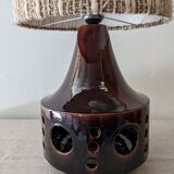 Glazed ceramic floor lamp from the 60s/70s