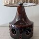 Glazed ceramic floor lamp from the 60s/70s