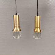 Two icicle pendant lamps from the Danish brand Vitrika, 1970s–80s.