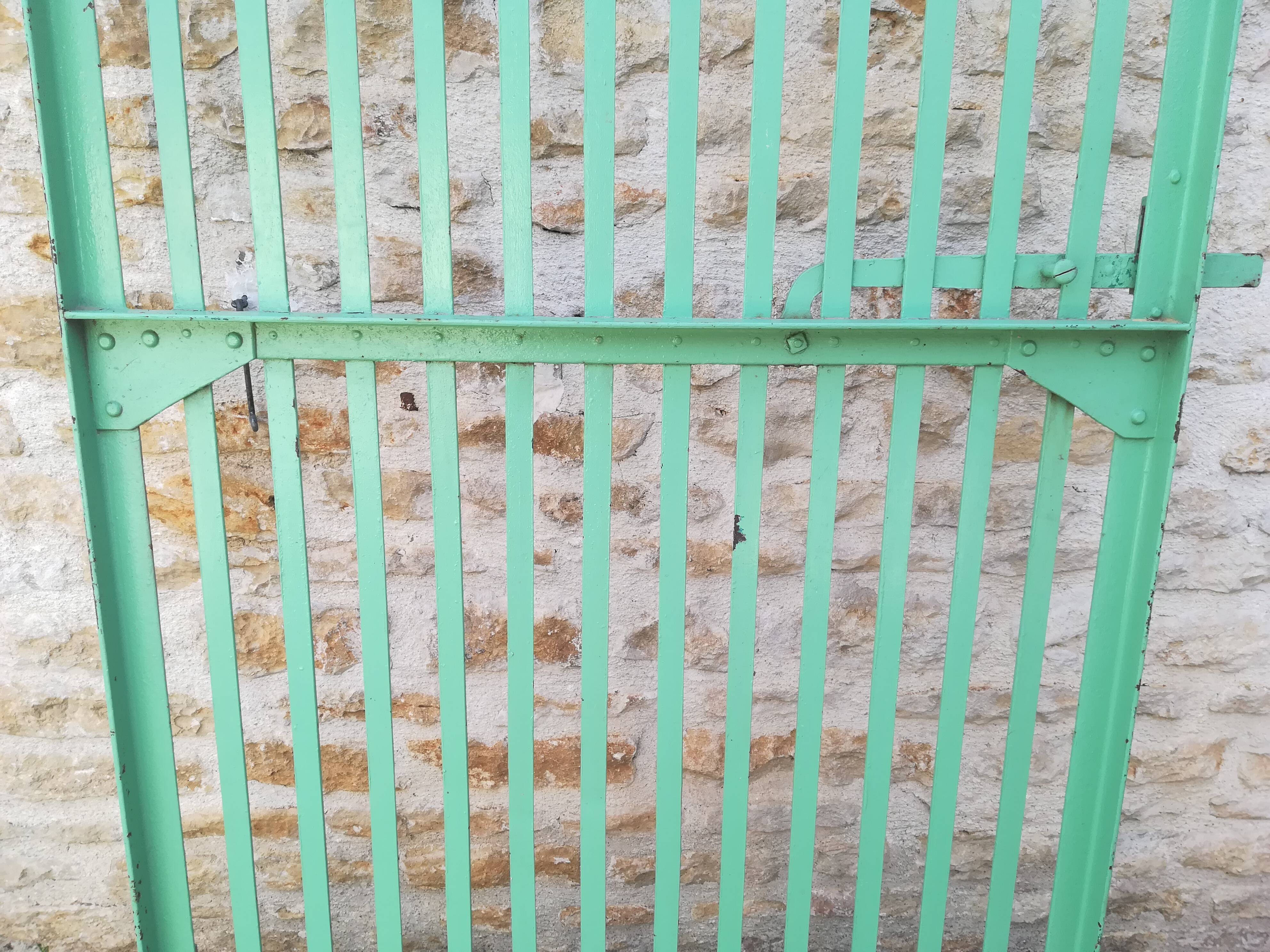 Plain riveted iron gate