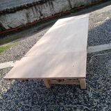 Solid oak farmhouse table with extensions