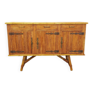 enfilade vintage en rotin