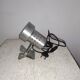 Lampe spot à pince métal brossé années 70's