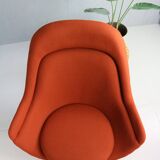 Early bronze lounge chair by Warren Platner for Knoll 1960s in rust red