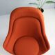 Vintage bronze lounge chair by Warren Platner for Knoll, 1960s, rust red colour.