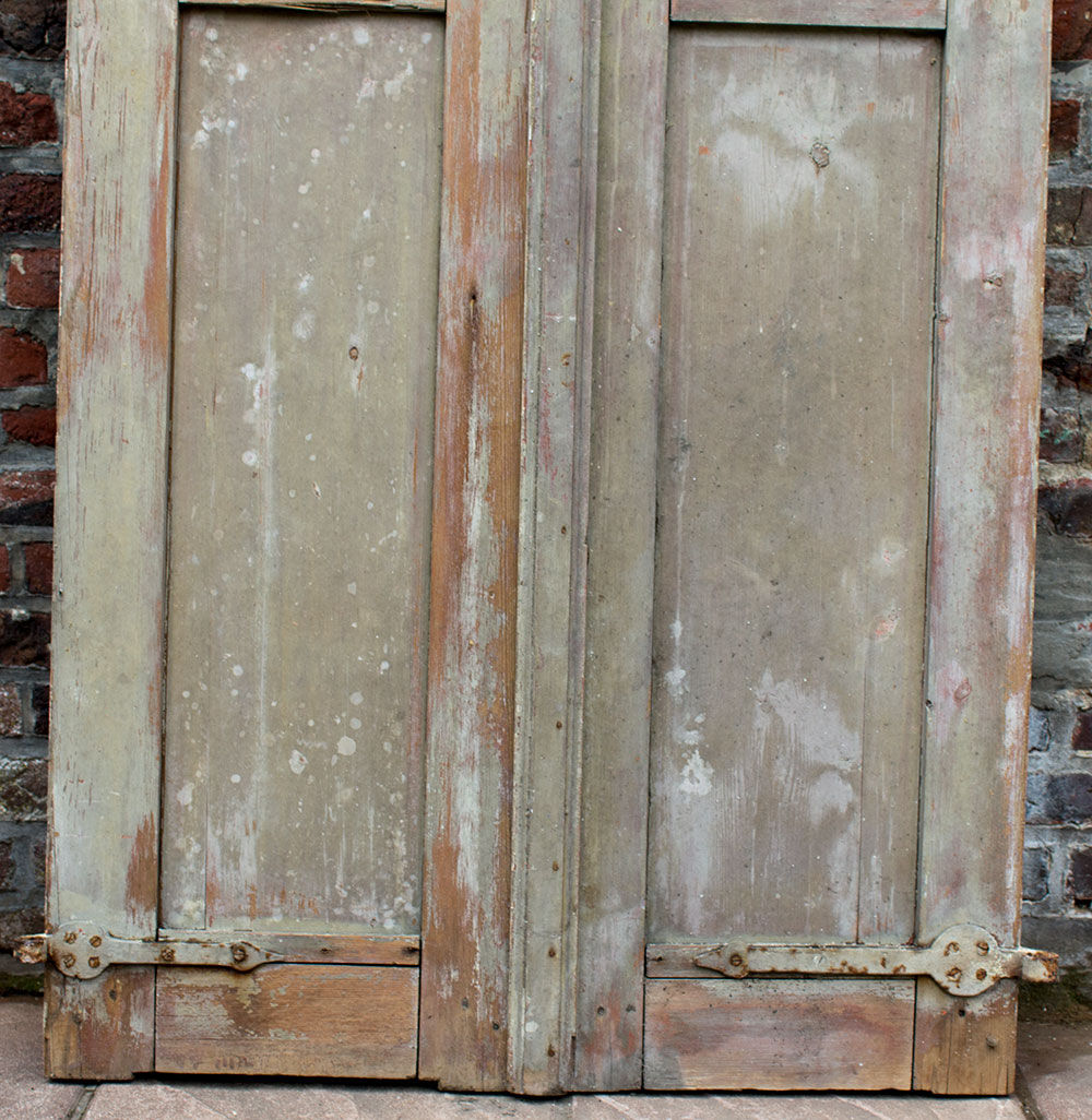 Old pair of wooden shutters 152 cm