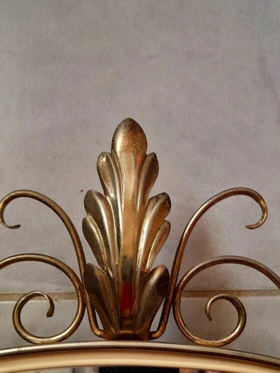 Golden Metal Rearview Mirror