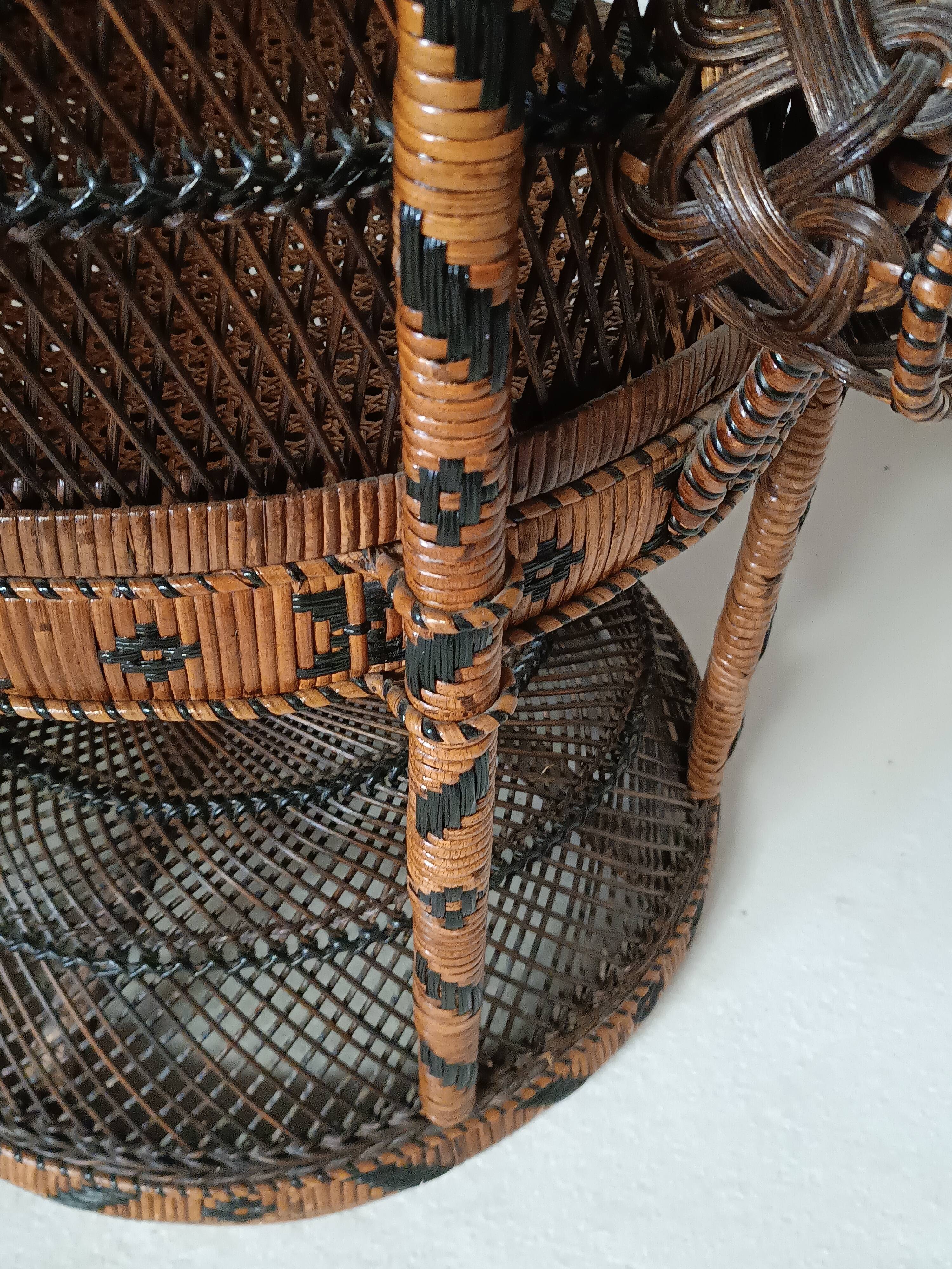 Emmanuelle rattan armchair Kok Maison 1970