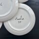 Service de 5 assiettes décor coccinelles