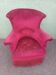 Red velvet armchair