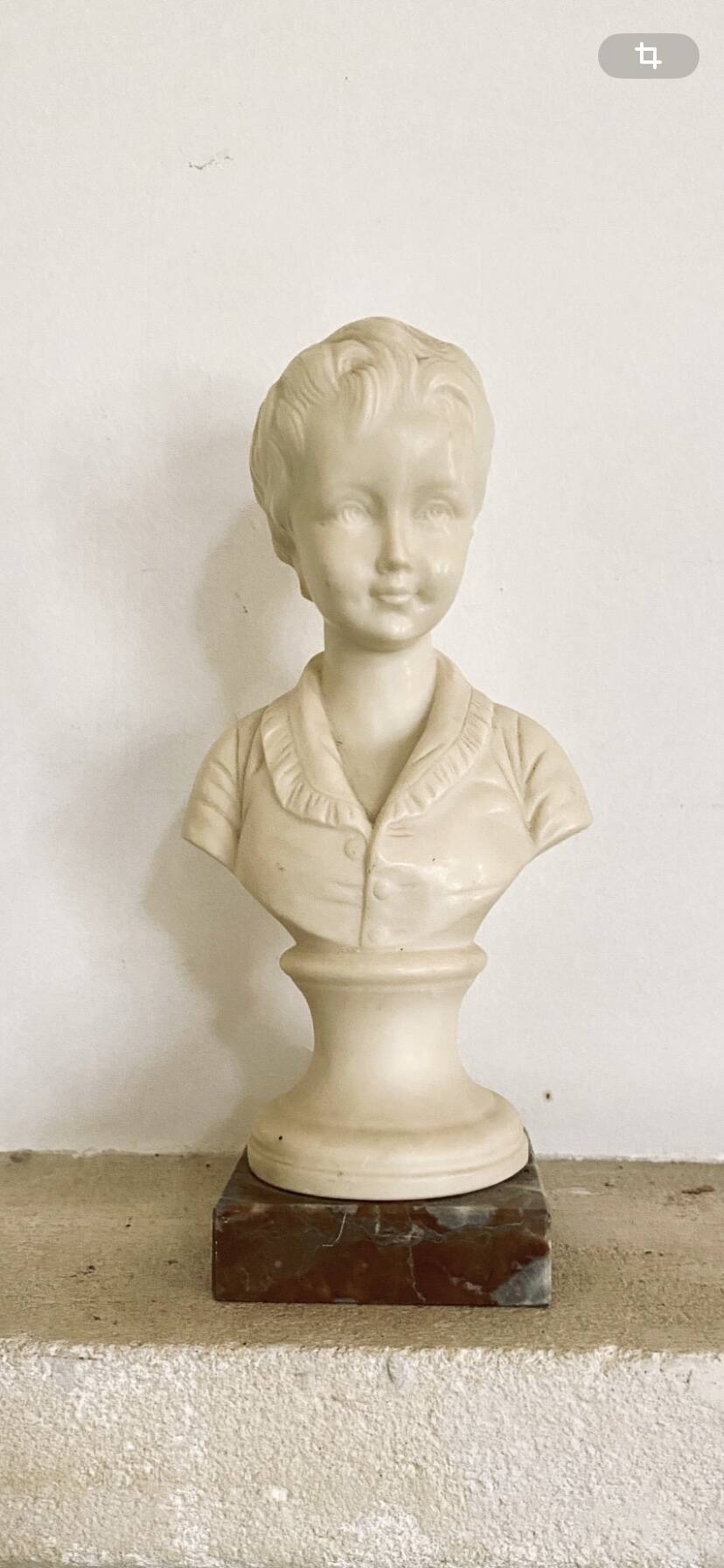 Stone and marble bust, 1950s
