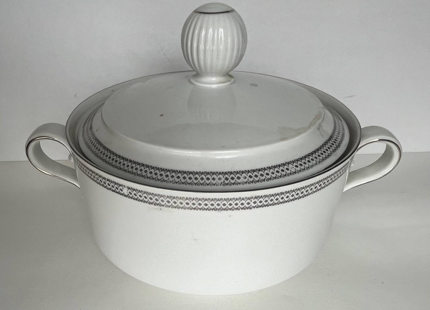 White porcelain tureen